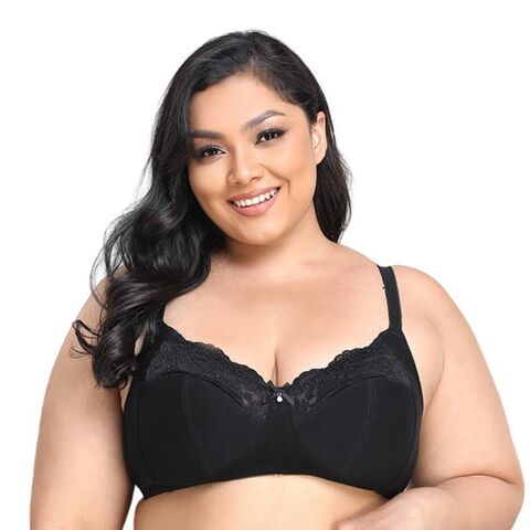 Buy China Wholesale Wholesale Plus Size Trim Lace Bras For Women  Embroidered D Cup Underwear Non-padded Full Cup Lingerie 38-50fgh & Big Cup  Bra 38d 40d 42d 44d 46d 48d $2.14