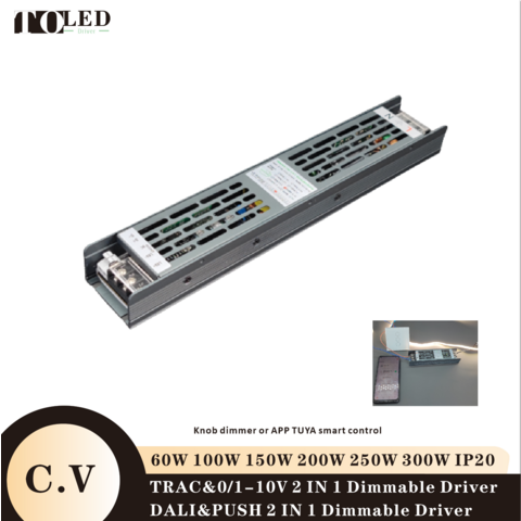 Buy Wholesale China C.v 12v 24v 48v 60w -300w Constant Voltage Dali&push  Dt6 Dt8, Triac&0/1-10v Dimmable Led Driver Tuya/smartlife Smart App Control  & Led Dimmable Led Driver at USD 12