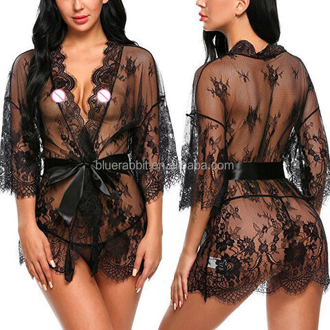 Women Sexy Nightwear Plus Size Robes S-3xl Lace Nightgown Sleepwear Temptation Dress G-string Sexy Lingeries See-through Robes $1.73 - Wholesale China Plus Size Lingeries at factory prices from Shenzhen Blue Rabbit Technology Women Sexy Nightwear Plus Size Robes S-3xl Lace Nightgown Sleepwear Temptation Dress G-string Sexy Lingeries See-through Robes $1.73 - Wholesale China Plus Size Lingeries at factory prices from Shenzhen Blue Rabbit Technology