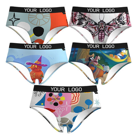 Wholesale Customize Geometric Solid Comfort Cotton Briefs Girl's Underwear  - China Solid Girl's Underwear and Cotton Girl's Underwear price