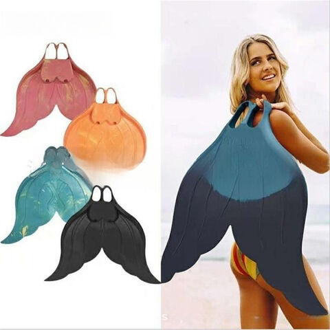 Aletas de Buceo de Sirena para Adultos y Niños, Nuevo Modelo Explosivo de Amazon - Aletas de Goma Completa para Buceo Australiano for sale at factory direct price