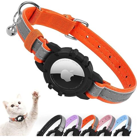 For Apple AirTag Cat Dog Collar Reflective Cat Collar Case Air Tag
