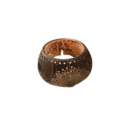 Eco-friendly Coconut Candle Holders Wholesale Made in Vietnam