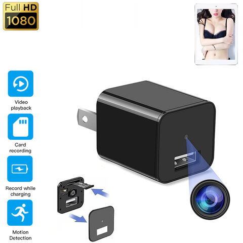 1080 Portable Micro Espion Caméra Cachée Smartphone Adaptateur Usb Chargeur  Plug Caméra