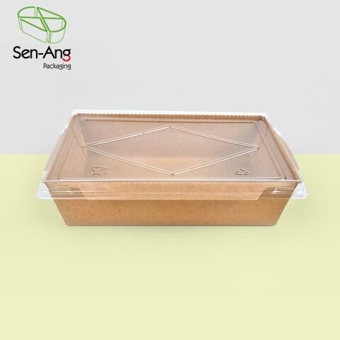 1400ml Salad Box with Window - Envior Packaging Ltd