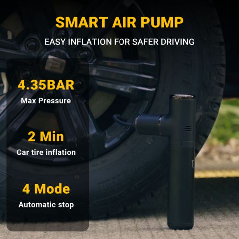Compresseur d'air portatif de gonfleur de pneu sans fil 150PSI pompe à Air  portative à faible bruit de pneu pour