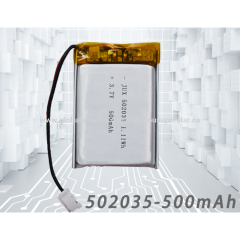 Buy Wholesale China 502035 500mah 3.7v Lithium Polymer Ion Battery