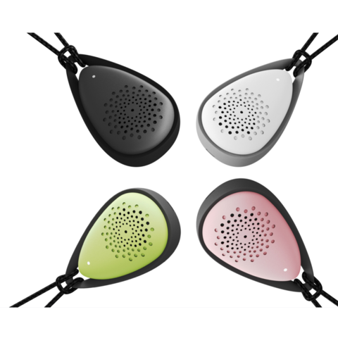 Wearable Air Purifier Necklace - Rechargeable Negative Ion Generator, Portable For Home, Car, Travel (Black)