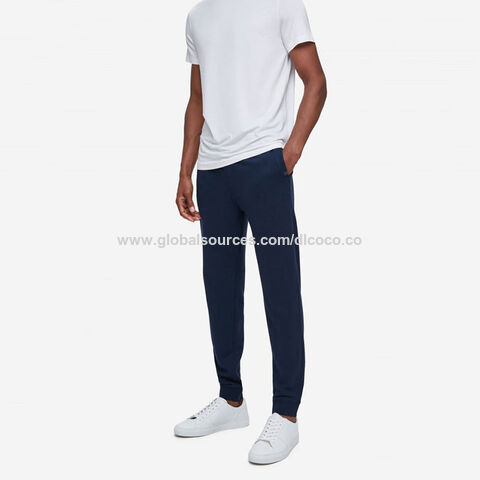 Línea de algodón Pantalones Hombre Algodón Lino Joggers Hombres