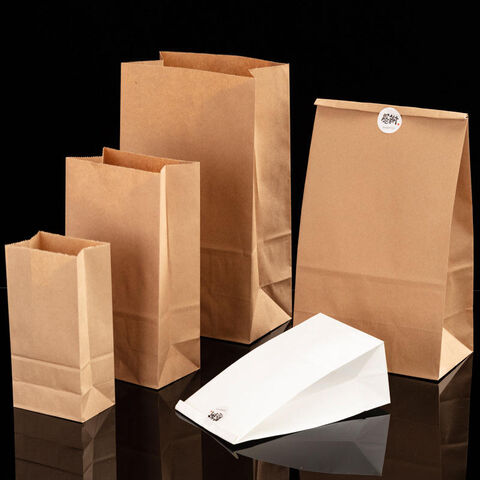 Cartón Bolsas De Papel Para Alimentos Bolsas Kraft Biodegradables