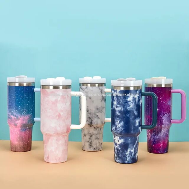 Tumbler 40 oz dengan Pegangan, Baja Tahan Karat, Botol Termal Insulasi, Mug Perjalanan, Termos untuk Teh atau Kopi, Botol Air Termal for sale at factory direct price