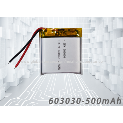Buy Wholesale China High Quality 3.7v 500mah 603030 Li-polymer