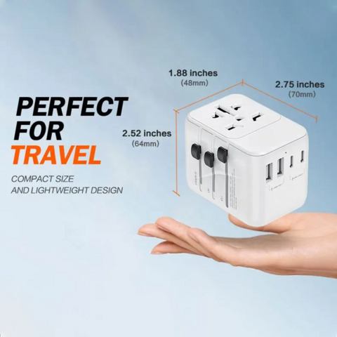 Universal World Travel Adapter Converter Wall Charger US UK AU EU Power Plug  New 