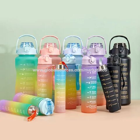 Buy Wholesale China Gym Water Bottles With Time Marker Plastic Cups ...