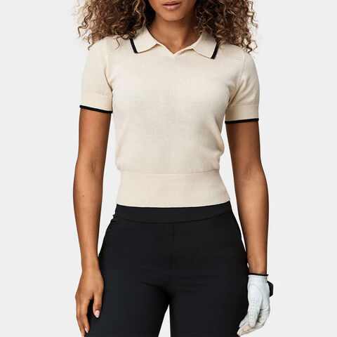 Thin polo 2024 neck tops