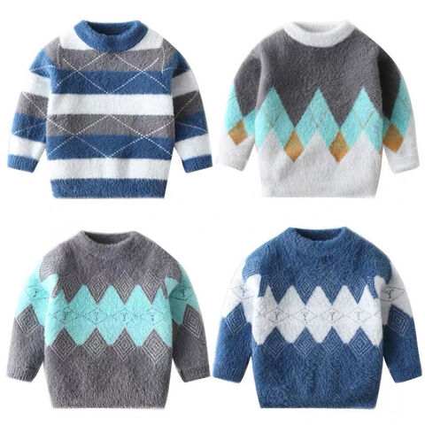 Computer Knitted Thicken Fleece Sweater Kid Embroidery Kids Clothing Sets  Winter for Inside Baby Boys' Sweaters - China OEM ODM and Computer Knitted  price