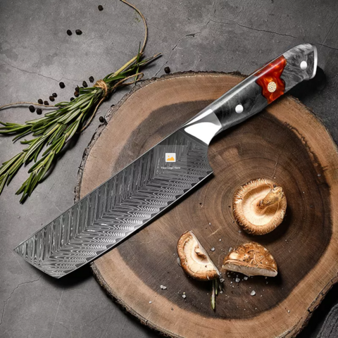 custom 8 inch cuchillo damasco kitchen