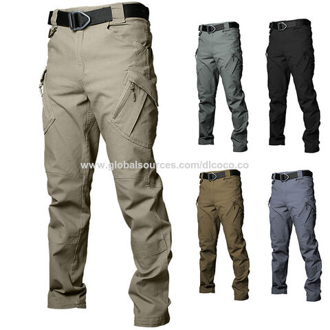 Mens Black Multi Pocket Work Trousers