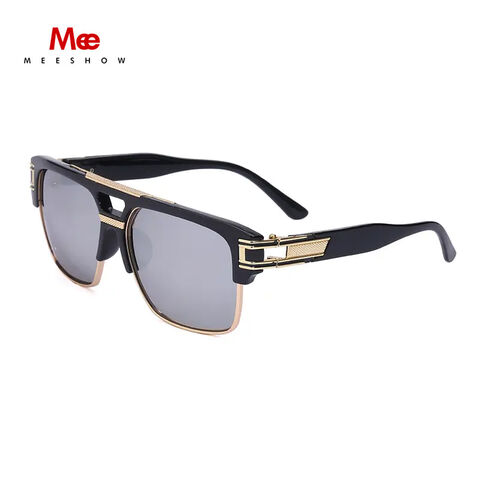 Óculos de sol quadrados marca de luxo designer masculino luxo retro alta  qualidade uv400 gafas sol hombre