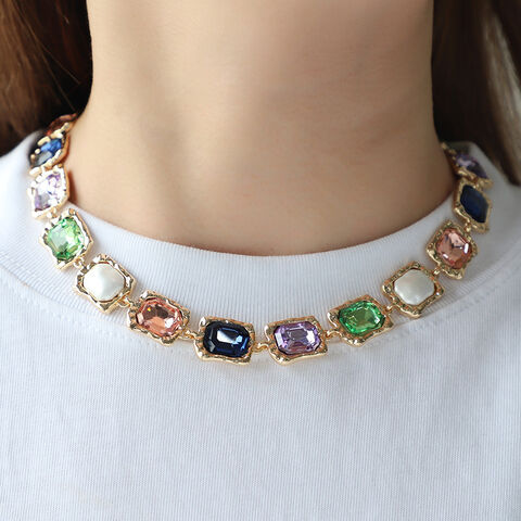 Wholesale Zinc Alloy 3 Layered Necklaces 