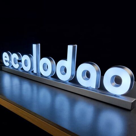 Kexian Customized Led Desk Top Sign Front Counter Table Sign ...