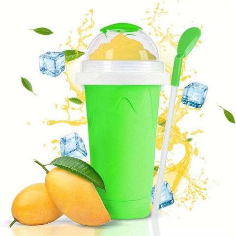 Reusable Quick Frozen Magic Cup Slushy Maker Cup Silicone DIY Squeeze Cooling Smoothie Cup for Children for sale at factory direct price