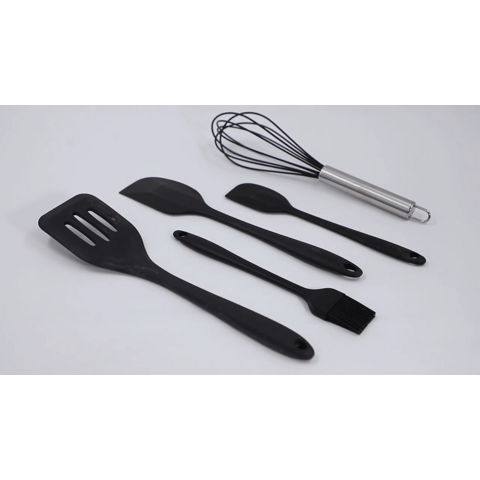 Buy Wholesale China 5 Pieces In 1 Set Cooking Tools Silicone Utensil  Includes Basting Brush, Scraper, Egg Beater, Large And Small Spatula Set & Kitchen  Spatula Sets at USD 2.15