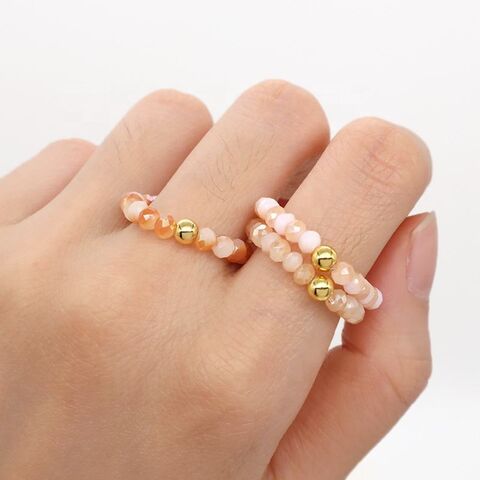 Korean Star Zircon Copper for Women Elastic Rings Finger Ring Heart Pearl  Ring – the best products in the Joom Geek online store