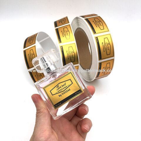 Kaufen Sie China Großhandels-Kunden Spezifisches Luxus-vinyl-goldfolie-glasflaschen-label  Auf Beiden Seiten Gedruckt Kosmetischer Parfüm-aufkleber und Papier Kasten  Großhandelsanbietern zu einem Preis von 0.035 USD