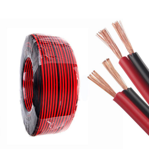 Compre Rojo Y Negro Flex Cinta Doble Núcleo Paralelo Altavoz Cable Cca 10  12 14 16 18 Awg Cable De Señal y Cable De Altavoz de China por 0.03 USD