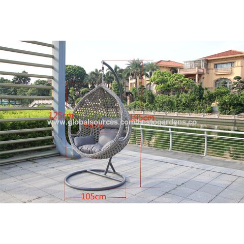 Buy Wholesale China Egg Hanging Swing Chair Wicker Rattan Basket