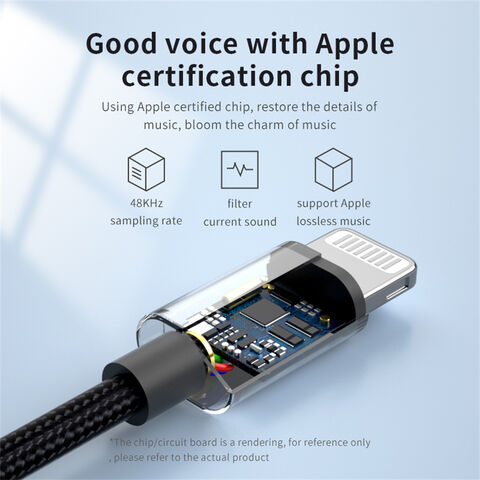 Adaptateur Ecouteur iPhone(2en1)lightning Jack Chargeur Double Prise Cable  Certifié Apple MFI Accessoire Voiture Audio Casque AUX Charge Adapter Câble