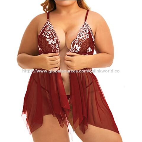 Plus Size Lingerie For Women Sleepwear Set Lace Babydoll Chemise V Neck Nightgown Sexy Nightdress Maternity Negligee S-5xl $3.652 - Wholesale China Plus-size Lingerie at Factory Prices from Quanzhou Linkworld Import & Plus Size Lingerie For Women Sleepwear Set Lace Babydoll Chemise V Neck Nightgown Sexy Nightdress Maternity Negligee S-5xl $3.652 - Wholesale China Plus-size Lingerie at Factory Prices from Quanzhou Linkworld Import &