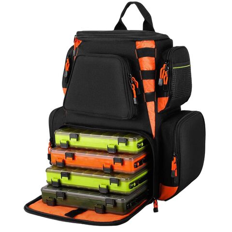 Buy China Wholesale Factory Fishing Tackle Backpack Waterproof Tackle Bags  With 4 Trays Tackle Boxes Fishing Backpack & Fishing Bags $15.07