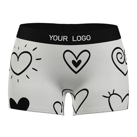 Buy Wholesale China Custom Logo In Stock Wholesale Women Underwear Boyshort Boxers  Panties Lady Boyshort Panties & Boxer Short For Women at USD 4.3