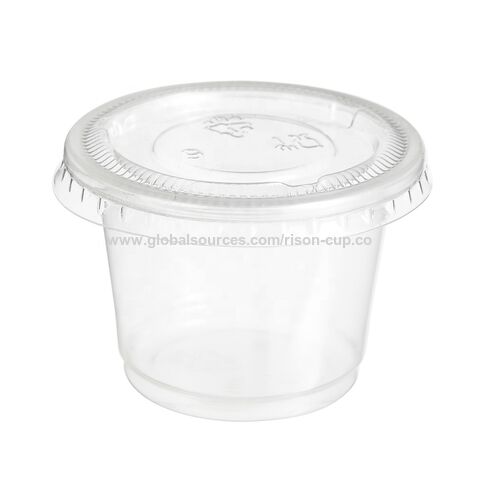 Plastic Portion Cup and Lid Take-out Container