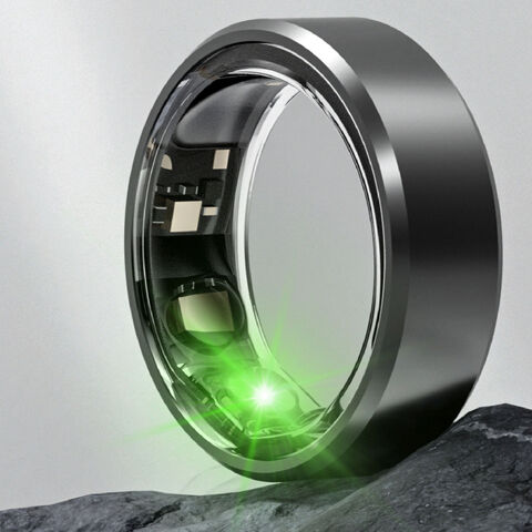 Anillo de acero inoxidable NFC para hombre, anillo Digital para