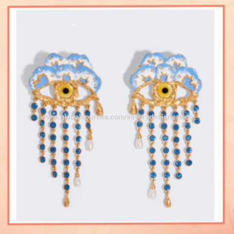 Buy Ad Stone Earrings online from Jewellery Ornaments