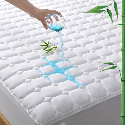 Twin Mattress Protector Waterproof Soft & Breathable Terry, Noiseless  Mattress Cover Fits up -14'' Depth, Skin-Friendly Machine Wash Mattress