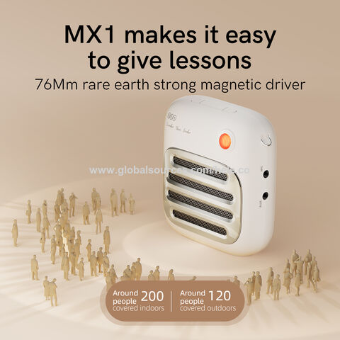 Compre Qcy Mx1 Portátil Amplificador De Voz Altavoz Inalámbrico Bluetooth  Para Profesores, Guía Altavoces Amplificar El Volumen y Amplificador de  China por 9.8 USD