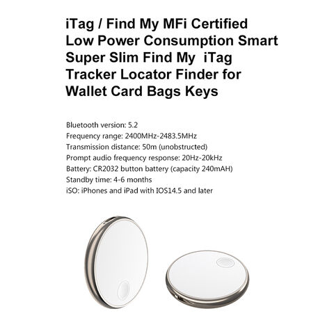 Smart Air Tag pour Apple Find My Mini Smart Tracker, GPS Tracker