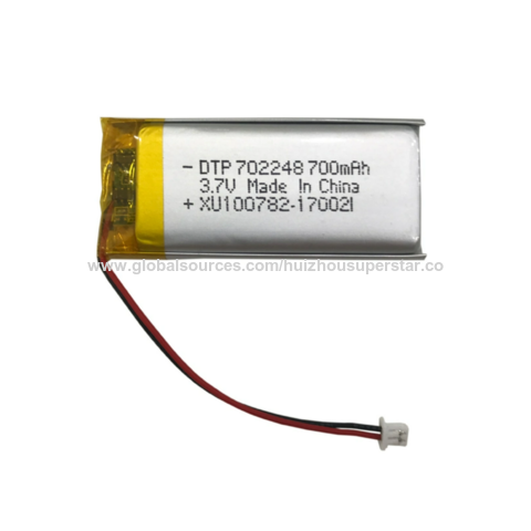 Customized Cheap Ce Li-polymer Rechargeable 3.7v 700mah Lithium Po ...