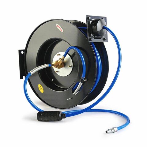 NEW - Auto-Rewindable Wall-Mounted Reel w/ 50ft (15m) Hose,  Basics