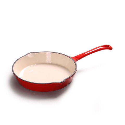 Cast Iron Enamel Frying Pan 20cm Breakfast Egg Frying Pan Baking