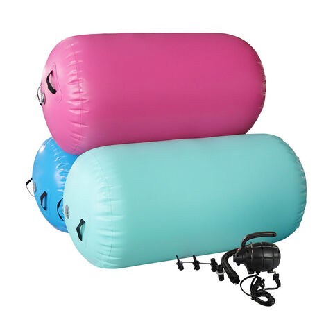 Colorful 60cm 70cm 80cm 90cm Air Barrel Inflatable Gymnastics Roller ...