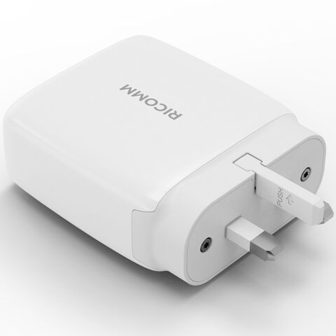 شاحن USB متعدد المنافذ 100 واط، مزود طاقة ذكي شاحن GaN، شاحن سريع PD