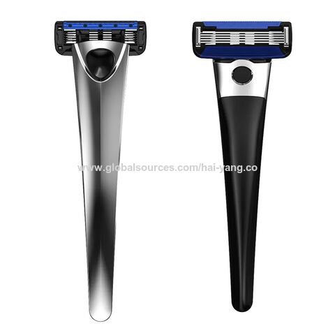 Hot Sale Mirror Polished Surface Metal Handle Razor Zinc Alloy Razor ...
