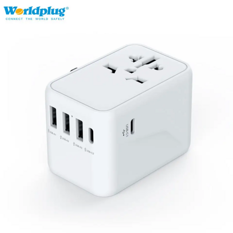 Worldplug Hochwertiges PD 61W AC-Netzteil, Internationale Steckdose, Schnellladegerät, Universal-Reiseadapter mit USB und Typ-C for sale at factory direct price