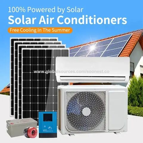 Newest 12000btu 110v New Solar Air Conditioner With Cooling