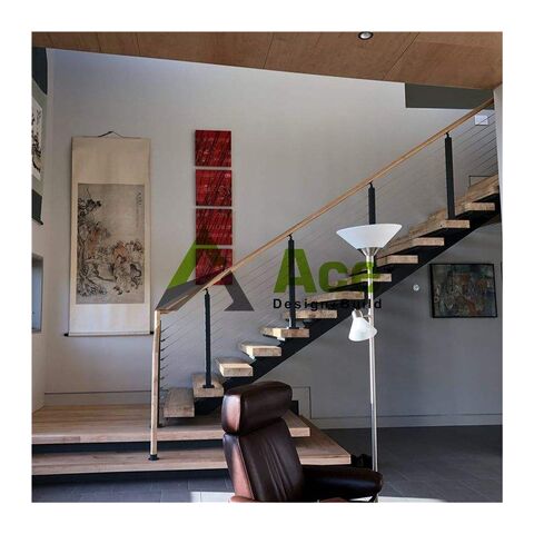 Buy Modern Design Steel Railing Balcony Railing Stainless Steel Cable  Railing With Wood Top Handrail from Shenzhen Ace Architectural Products  Co., Ltd., China